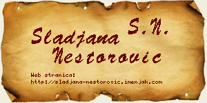 Slađana Nestorović vizit kartica